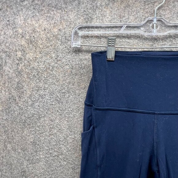 Lululemon Pants Womens 6 Blue High Rise Full Length Athletic Gym Legging Pocket - Picture 7 of 11